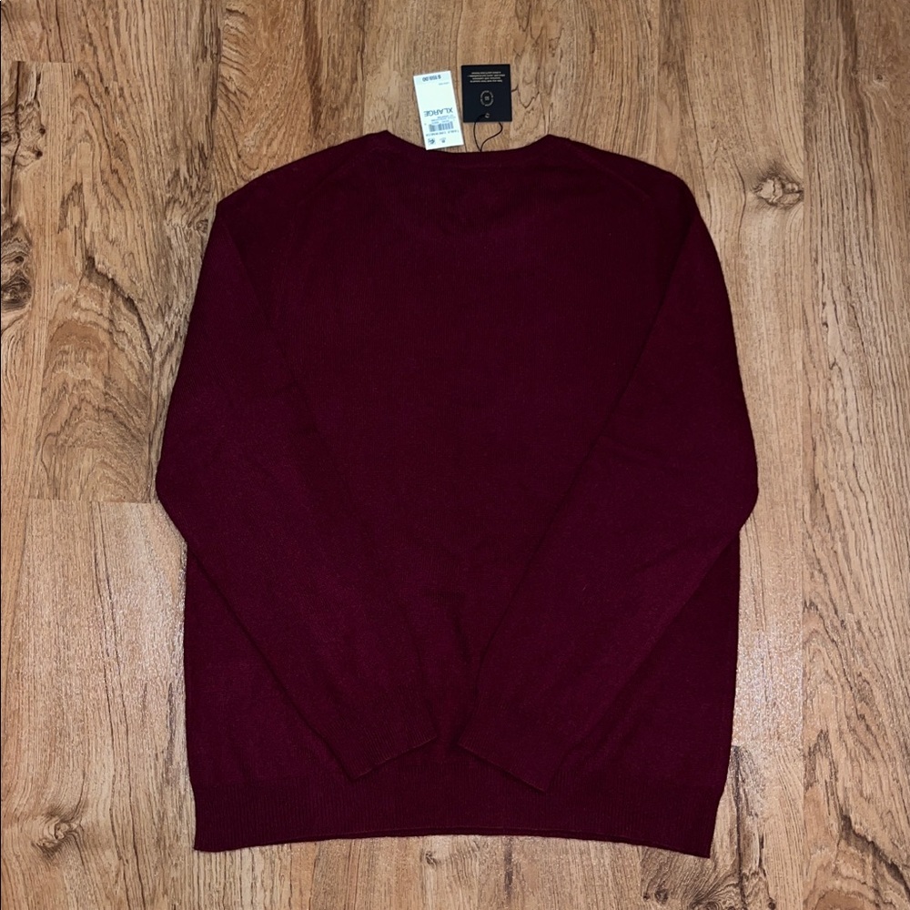 Charter Club Women's Scoop Neck Sweater in Burgundy - Picture 6 of 6